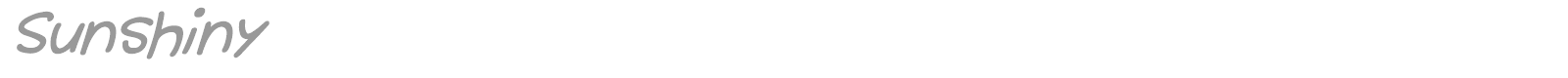 Sunshiny font preview